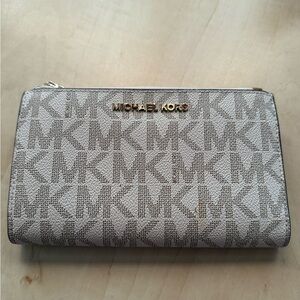 Michael Kors Silver Monogram Wallet